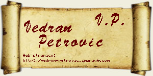Vedran Petrović vizit kartica
